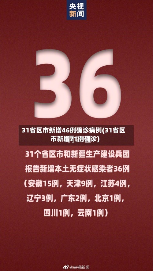 31省区市新增46例确诊病例(31省区市新增71例确诊)-第3张图片