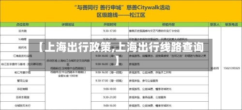 【上海出行政策,上海出行线路查询】-第3张图片