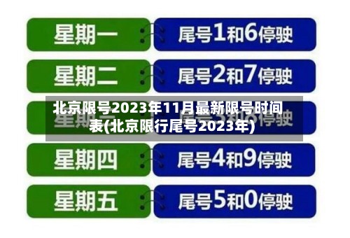 北京限号2023年11月最新限号时间表(北京限行尾号2023年)-第2张图片