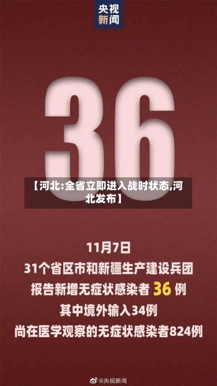 【河北:全省立即进入战时状态,河北发布】
