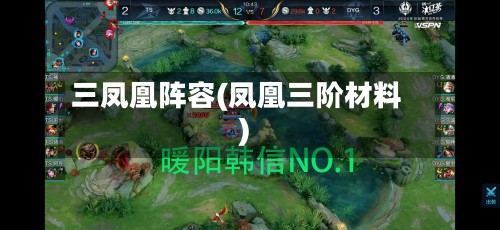 三凤凰阵容(凤凰三阶材料)