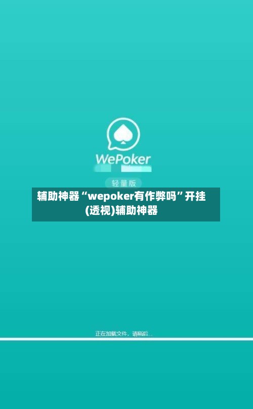 辅助神器“wepoker有作弊吗	”开挂(透视)辅助神器-第2张图片