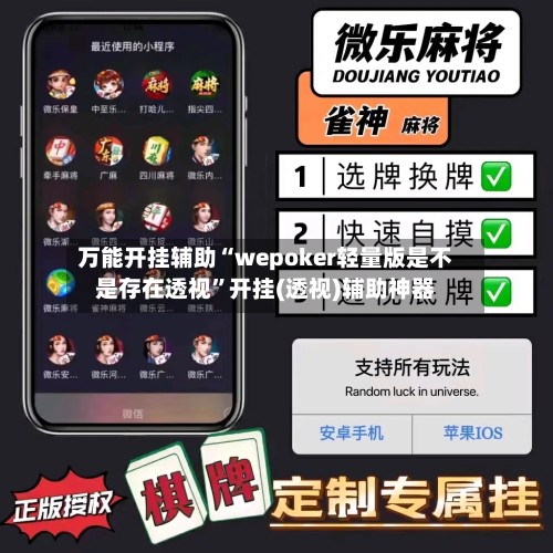 万能开挂辅助“wepoker轻量版是不是存在透视	”开挂(透视)辅助神器-第2张图片