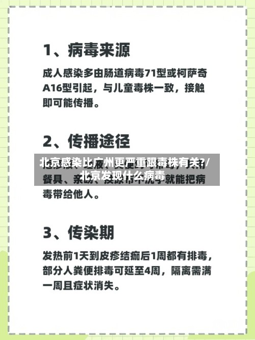 北京感染比广州更严重跟毒株有关?/北京发现什么病毒-第2张图片