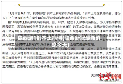 陕西增1例本土病例(陕西新冠最新消息今天)-第2张图片