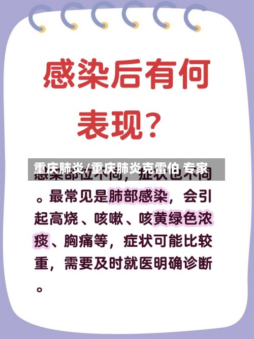 重庆肺炎/重庆肺炎克雷伯 专家-第2张图片